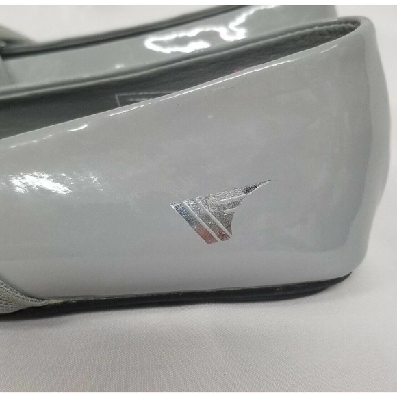 Gola Gray Faux Patent Leather Slip On Ballet Flats - Picture 10 of 12